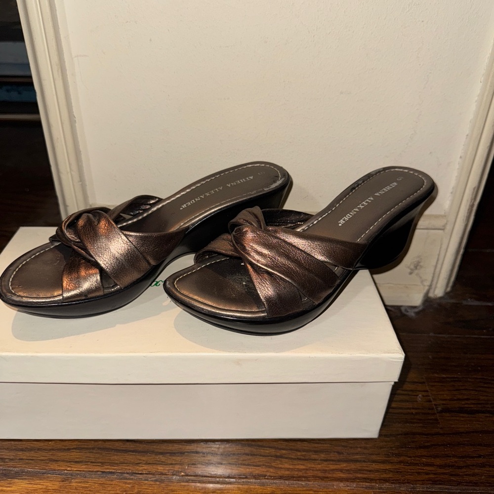 Athena alexander pewter wedge 5